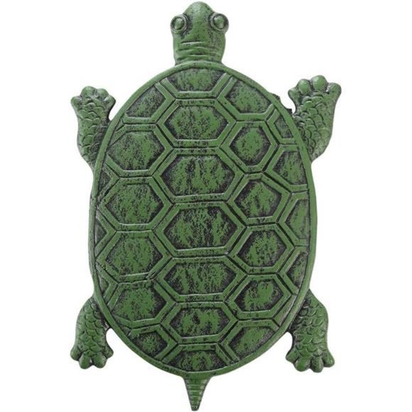Cast Iron Stepping Stone, Turtle Stepping Stone, Decorative Tortoise Flagstone - Picture 4 of 7